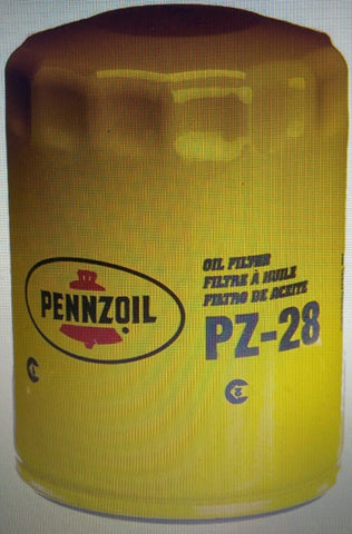 NEW CASE OF 12 Pennzoil PZ-28 Regular Spin-on Oil Filter-Mega Mart Warehouse-Ultimate Unclaimed Freight Buyer and Seller Specialists