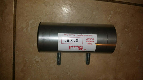 BAIRD Pipe Repair Clamp Stainless Steel 2"x6"-Mega Mart Warehouse-Ultimate Unclaimed Freight Buyer and Seller Specialists