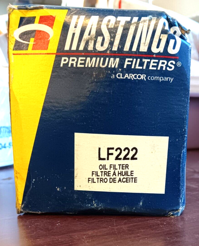 HASTINGS LF222 HEAVEY DUTY OIL FILTER (FREE SHIPPING)