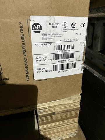 Allen-Bradley 1609-PXBP UPS Accessory,External Battery Pack **Free Shipping **