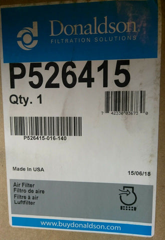 NEW OEM DONALDSON P526415 AIR FILTER, PRIMARY ROUND