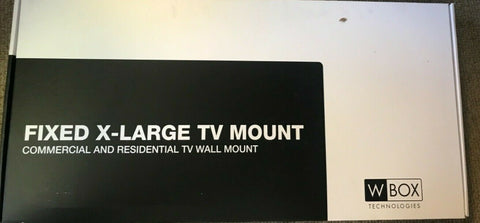 W BOX 37"-90" FIXED EXTRA LARGE TV MOUNT BLACK 0E-175T3790-Mega Mart Warehouse-Ultimate Unclaimed Freight Buyer and Seller Specialists