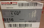 BRAND NEW  CHARLOTTE SCH 80 1 1/2" CAP 8116 847-015