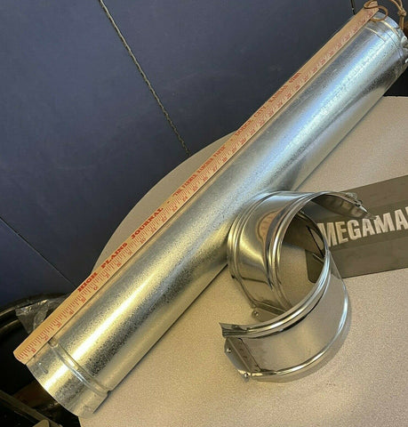 NEW DuraVent 6GV36 6"  Type B Round Gas Vent Pipe WITH CLAMP