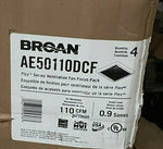 NEW BROAN AE50110DCF - Selectable CFM Ventilation Fan Finish Pack (4 PACK)