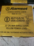 Ramset 42CWDS 0.22 cal Single Shot Loads (12 BOXES / 12,000 LOADS)-Mega Mart Warehouse-Ultimate Unclaimed Freight Buyer and Seller Specialists