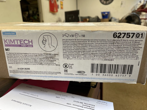 Kimtech Cleanroom Veil with Knitted Headband 62757, (CASE OF 150 - 50 X3)