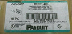 NEW PANDUIT 4-PORT MODULAR FURNITURE FACE-PLATE W/ LABEL & COVER, BLACK CFFPL4BL-Mega Mart Warehouse-Ultimate Unclaimed Freight Buyer and Seller Specialists