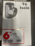 AmeriVent 6TLCT TLCT Series 6" Insulated Tee With Tee Cap