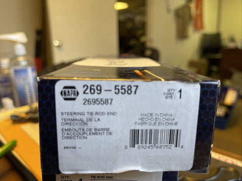 GENUINE NAPA Steering Tie Rod End for 15254060 19178561 269-5587 405-1169-Mega Mart Warehouse