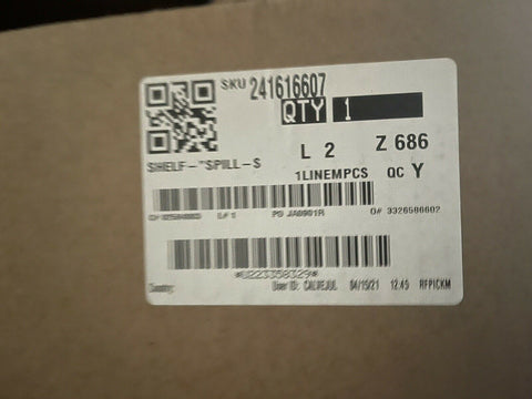 NEW GENUINE OEM Electrolux 241616607 Frigidaire Refrigerator Shelf-"Spill-Safe"-Mega Mart Warehouse