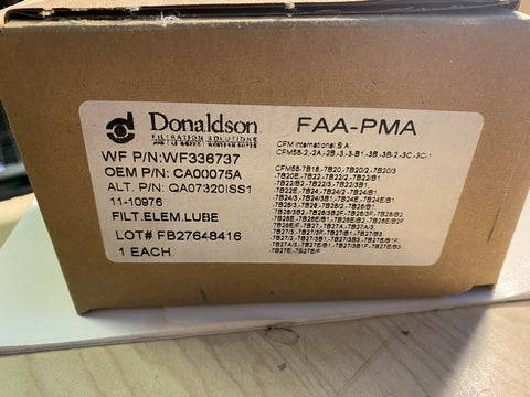 BRAND NEW GENUINE  OEM CA00075A DONALDSON FILTRATION FAA- PMA