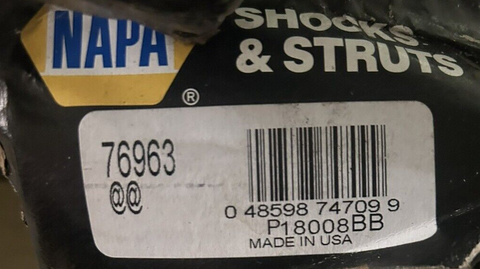 NAPA 76963 GAS CHARGED SHOCK ABSORBER