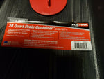 (2 PC LOT) NEW Hopkins Flo-Tool 42004MI 24 Quart Super Duty Oil Drain Container-Mega Mart Warehouse-Ultimate Unclaimed Freight Buyer and Seller Specialists