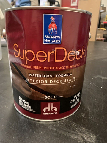 Sherwin Williams Exterior Super Deck Stain- Solid 6509-30746, 124 FL OZ