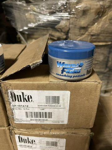 (CASE OF 12) Duke Waves - Fades Smoothing Pomade, 3.5 oz **FREE SHIPPING**