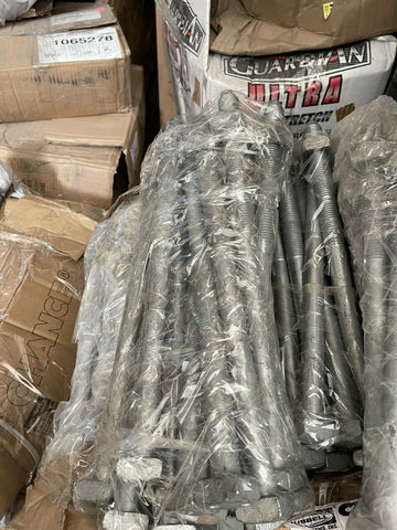 (15 PC LOT) HUBBELL C2050256 BOLT, MACHINE, SQ HEAD, 7/8in x 18in 25,400 lbs