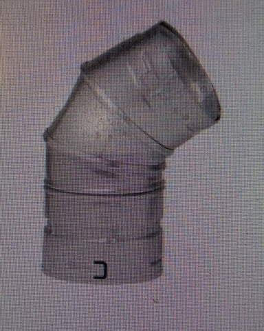 Metal-Fab 10M45 Type B Round 45-Degree Adjustable Chimney Elbow - 10 Inch Inner-Mega Mart Warehouse-Ultimate Unclaimed Freight Buyer and Seller Specialists