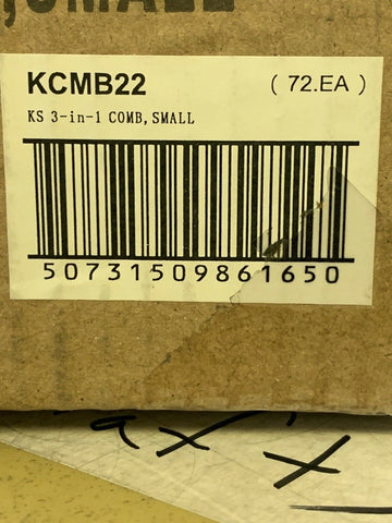 KISS 3-IN-1 COMB SMALL KCMB22 (72 PC)