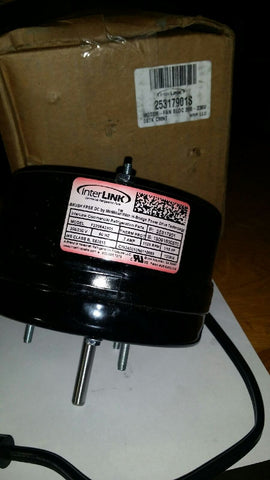 25317901s FAN Motor 208 230 1 60 Volts 1625 RPM REFRIGERATION INTERLINK-Mega Mart Warehouse-Ultimate Unclaimed Freight Buyer and Seller Specialists