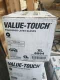 VALUE TOUCH POWDERED LATEX GLOVES (BOX OF 100) 6594-Mega Mart Warehouse-Ultimate Unclaimed Freight Buyer and Seller Specialists