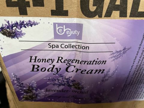 NEW  Be Beauty CLOT015G1 Honey Regeneration Body Cream Lavender & Orchid  4GALS