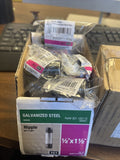 (CASE OF 20) 301 1/2"X1-1/2" GALVANIZED STEEL PIPE NIPPLE **FREE SHIPPING**