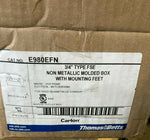 (10) NEW THOMAS & BETTS E980EFN 3/4" FSE MOLDED BOX WITH MOUNTING FEET-Mega Mart Warehouse