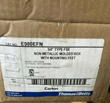 (10) NEW THOMAS & BETTS E980EFN 3/4" FSE MOLDED BOX WITH MOUNTING FEET-Mega Mart Warehouse