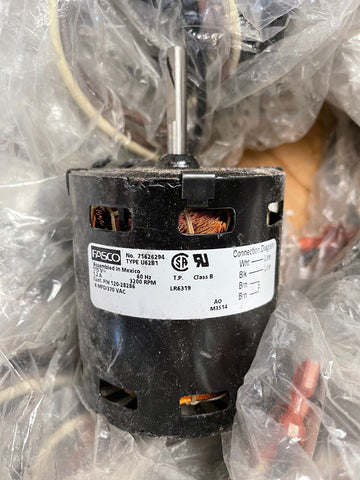 NEW FASCO VENT INDUCE MOTOR 71626294, U62B1, 115V, 1.2A, 60Hz, 120-28286