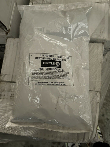 HOT CHOCOLATE MIX 2LBS (32 OZ) EXP 05/18/22 (CASE OF 6-32 OZ PKGS PER CASE)