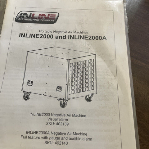 BRAND NEW ABATEMENT TECHNOLOGIES (HA2000) NEGATIVE AIR MACHINE