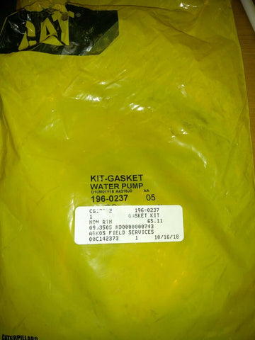NEW GENUINE OEM CAT 196-0237: GASKET KIT WATER PUMP-Mega Mart Warehouse-Ultimate Unclaimed Freight Buyer and Seller Specialists