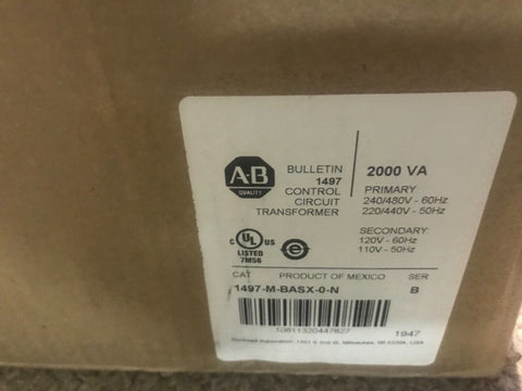 NEW AB ALLEN BRADLEY 1497-M-BASX-0-N / 1497MBASX0N TRANSFORMER