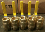 (1 BOX OF 5) Apollo Brass Ball Valve, 1" FNPT Inline 94A-105-01-Mega Mart Warehouse-Ultimate Unclaimed Freight Buyer and Seller Specialists