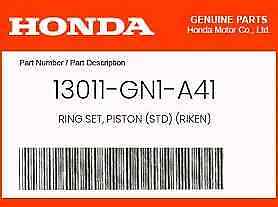 GENUINE OEM HONDA 13011-GN1-A41 RING SET