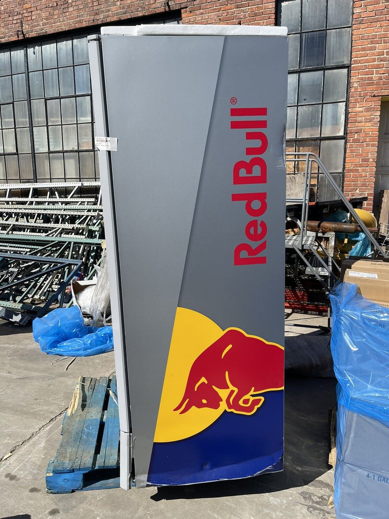 Red Bull Mini Fridge with Stand New