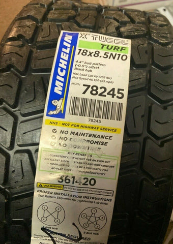 (1 ) NEW Michelin X Tweel Turf - 18/8.5010 Tires 1885010 18 8.50 10 18X8.5N10-Mega Mart Warehouse-Ultimate Unclaimed Freight Buyer and Seller Specialists