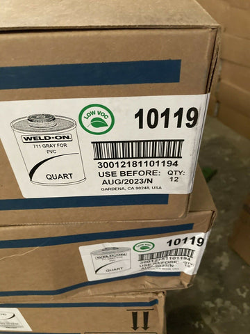IPS WELD-ON 711, 1 QUART, GRAY FOR PVC-Mega Mart Warehouse-Ultimate Unclaimed Freight Buyer and Seller Specialists