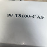 (12)  NEW 99-T8100-CAF - CLEAR LENS ( ANTI FOG ) SAFETY GLASSES -HURRICANE