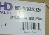 HD VALUE HDV-NT2612BLK50 - Nylon Brake Tubing - Black, 50 ft, 3/4-Mega Mart Warehouse-Ultimate Unclaimed Freight Buyer and Seller Specialists