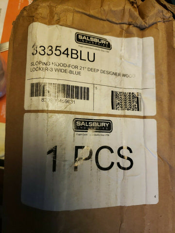 SALSBURY INDUSTRIES 33354BLU Locker Sloping Top,W36 x D21,Blue-Mega Mart Warehouse-Ultimate Unclaimed Freight Buyer and Seller Specialists