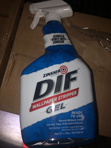 (6- Pack) Zinsser 2468 DIF GEL Spray Ready To Use Wallpaper Stripper 32-Ounce-Mega Mart Warehouse-Ultimate Unclaimed Freight Buyer and Seller Specialists
