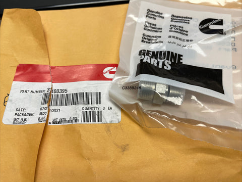 GENUINE OEM CUMMINS MALE UNION 3100395 **FREE SHIPPING**