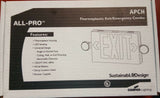 Cooper Lighting All-Pro APC Thermoplastic Exit Emergency Combo LED Light Damp-Mega Mart Warehouse-Ultimate Unclaimed Freight Buyer and Seller Specialists