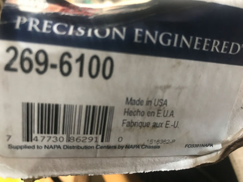 NAPA 269-6100 DS1462 Inner Tie Rod End-Mega Mart Warehouse-Ultimate Unclaimed Freight Buyer and Seller Specialists