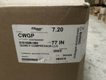 (10) FLEXAUST CWGP 7.20" Dust Duct Hose 77" L, W/ 2" WD CUFFS E/E, 1030700028