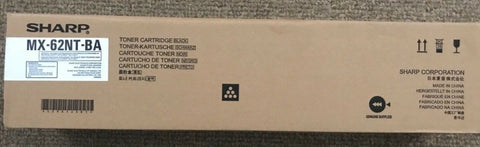 NEW Genuine Sharp MX-62NT-BA MX62NTBA BLACK Toner Cartridge-Mega Mart Warehouse-Ultimate Unclaimed Freight Buyer and Seller Specialists