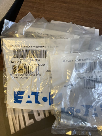 (5) NEW EATON 04Z-102-BG CRIMP HOSE FITTING