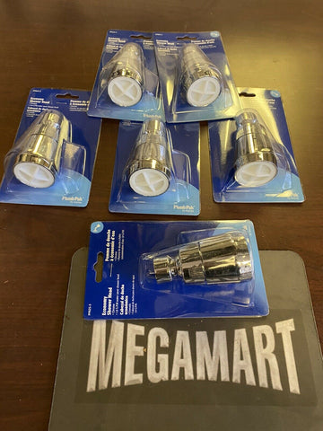 Plumb Pak PP825-3 Plastic Chrome Water Saver Economy Showerhead1.8 GPM 6PER LOT